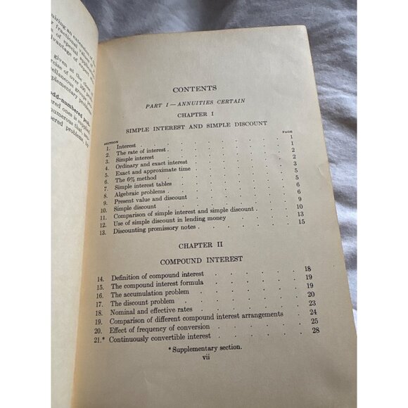 Mathematics Of Investment By Hart 1929 Revised Edition D.C. Heath & Co. Hardcove - Picture 5 of 16